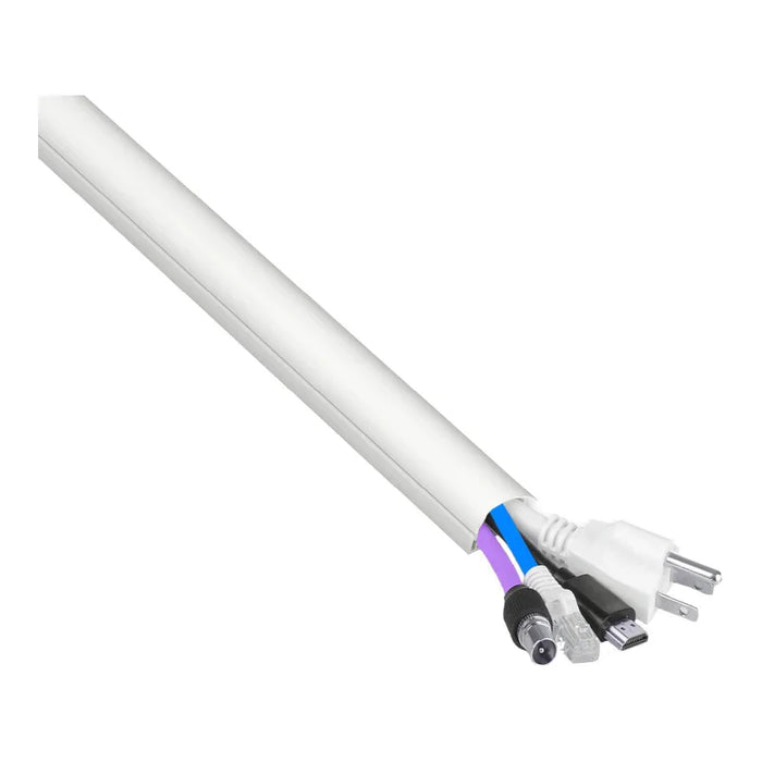 Kable Kontrol® Smooth Mould Wall Cord Cover Cable Raceway - 1.22" W x 0.5" H x 60" L