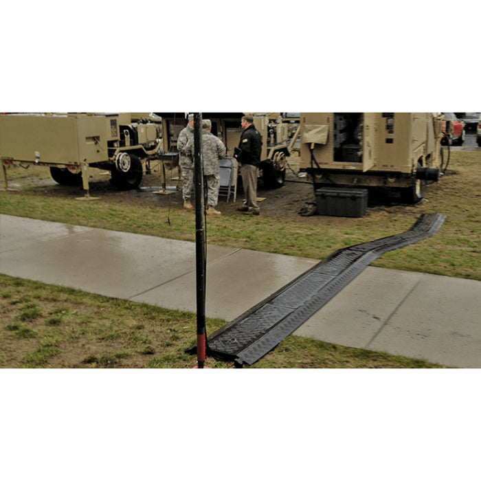 Linebacker® General Purpose Cable Protector Ramp - 5 Channels - Orange / Yellow
