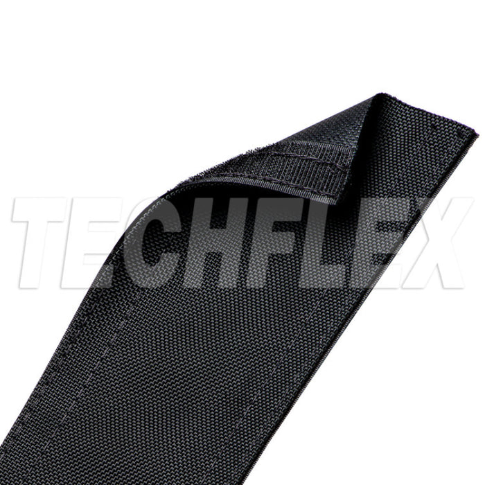 Techflex® Dura Race Carpet Cord Covers - 3" Wide X 25' Long - Black