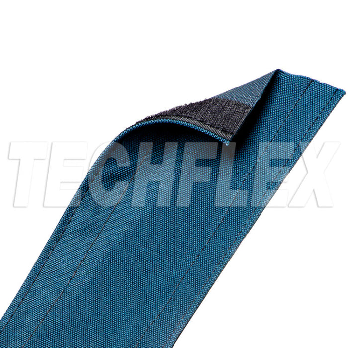 Techflex® Dura Race Carpet Cord Covers - 3" Wide X 25' Long - Blue