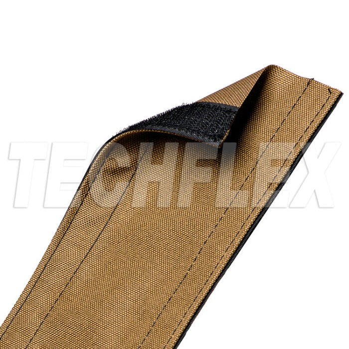 Techflex® Dura Race Carpet Cord Covers - 3" Wide X 25' Long - Brown