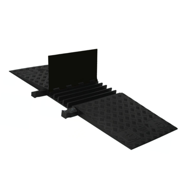 Yellow Jacket® ADA Compliant Cable Ramp - 5 Channels - Black ...